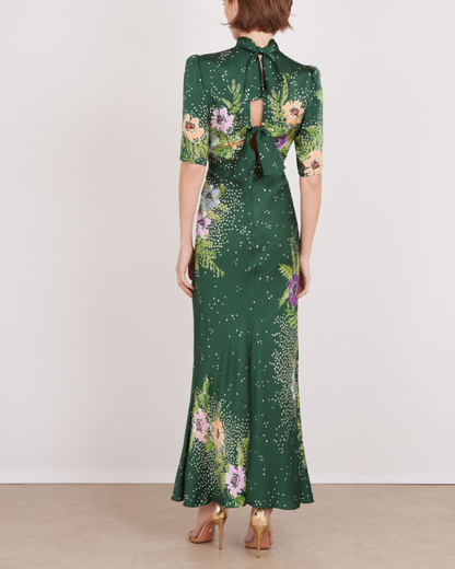 Adele-B Dress In Silva Scatter Plmt by SALONI - view 2