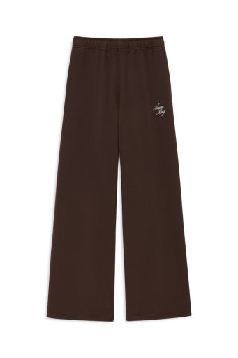 Kacey Sweatpant Monogram - Chocolate Brown by ANINE BING