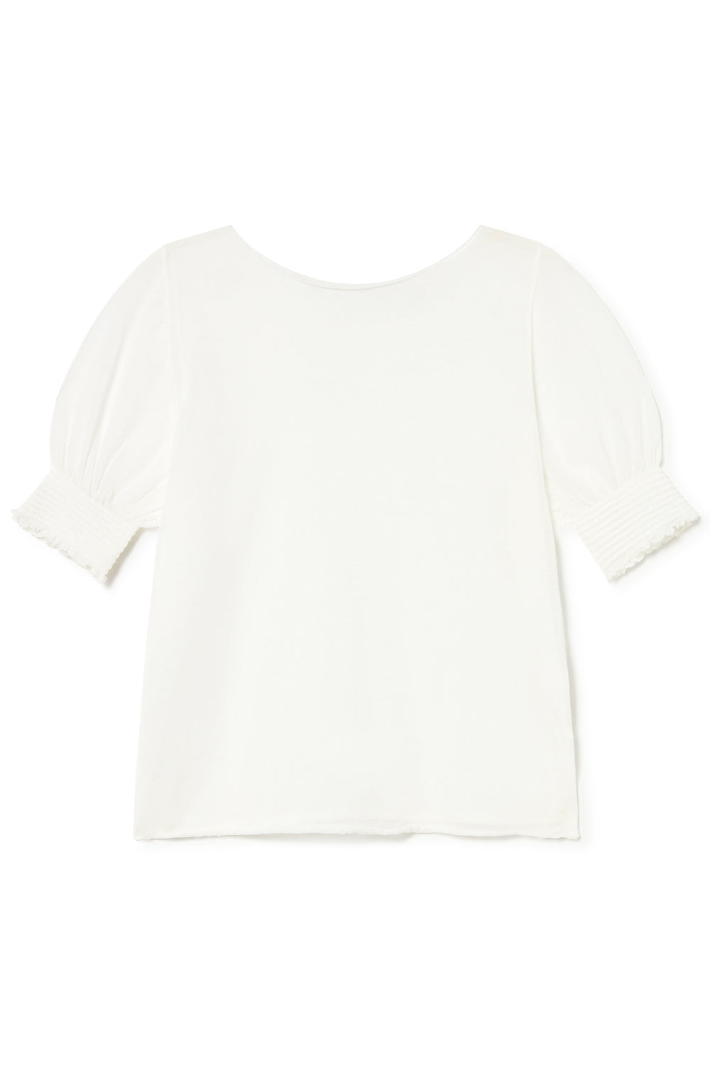SHEER KNITTED TOP W FULL SLEEVE ECRU