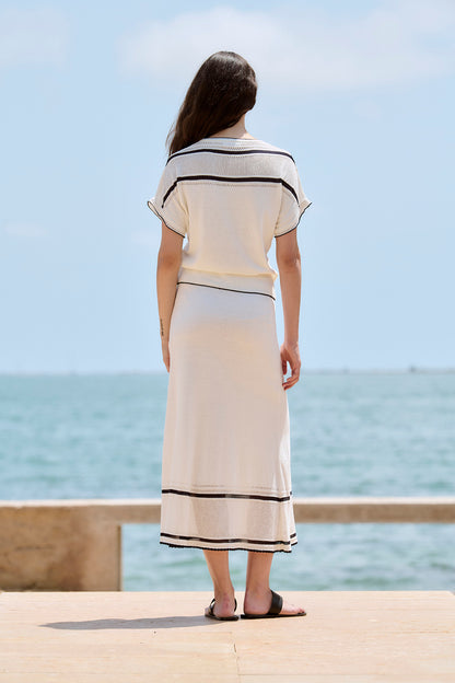 STRAIGHT KNITTED SKIRT UNIC