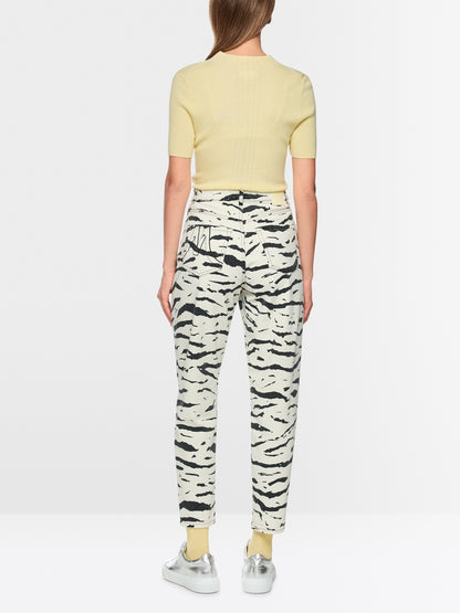 SLIM FIT CREW NECK S/SLEEVE KNIT FLAN