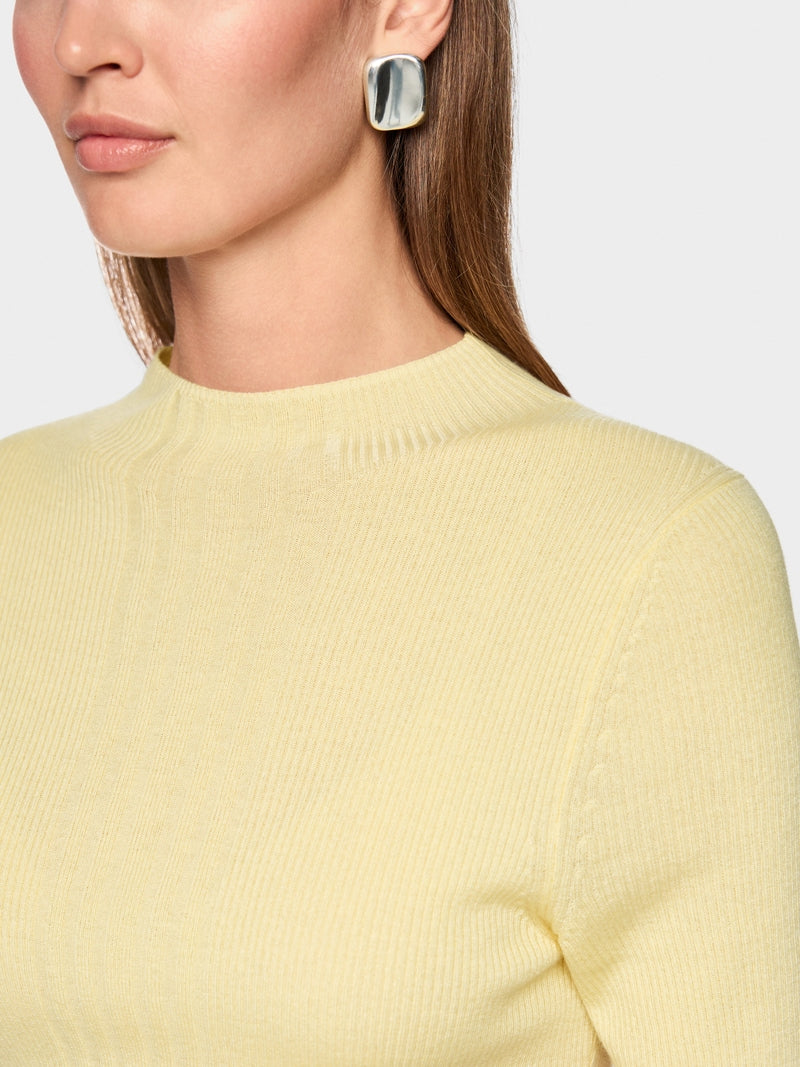 SLIM FIT CREW NECK S/SLEEVE KNIT FLAN