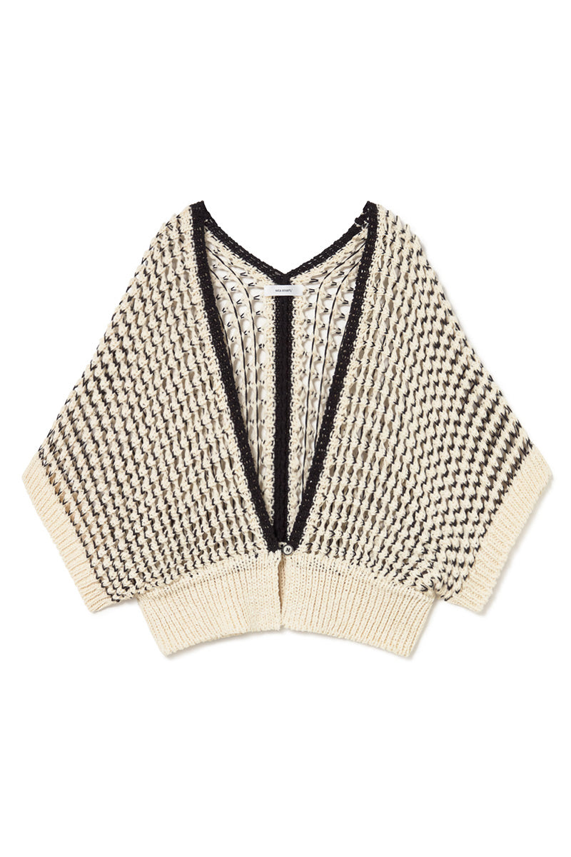 KNITTED DEEP V-NECK VEST UNIC