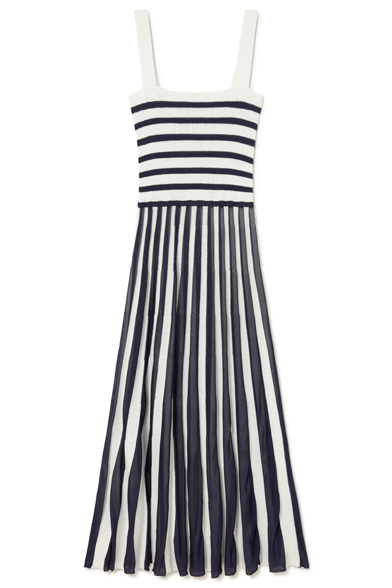 NAUTICAL STRIPE KNITTED DRESS UNIC