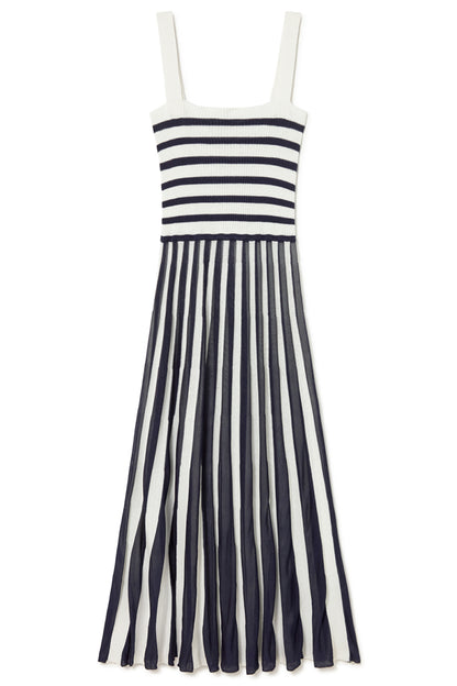NAUTICAL STRIPE KNITTED DRESS UNIC