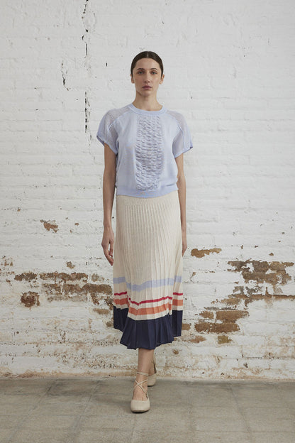 KNITTED SKIRT W BOARDER