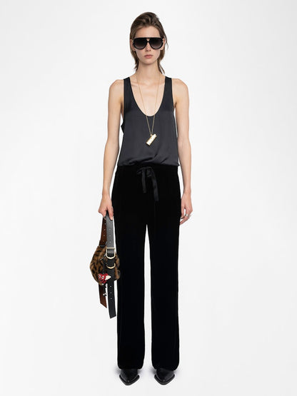 POMA VELVET RELAXED PANT