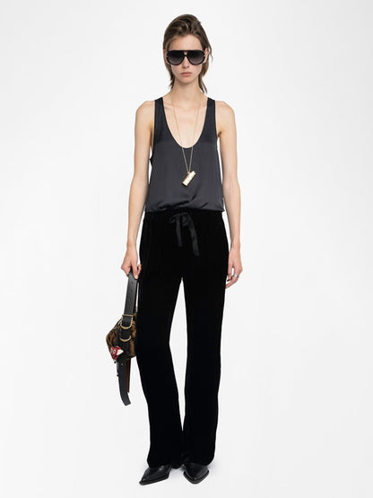 POMA VELVET RELAXED PANT