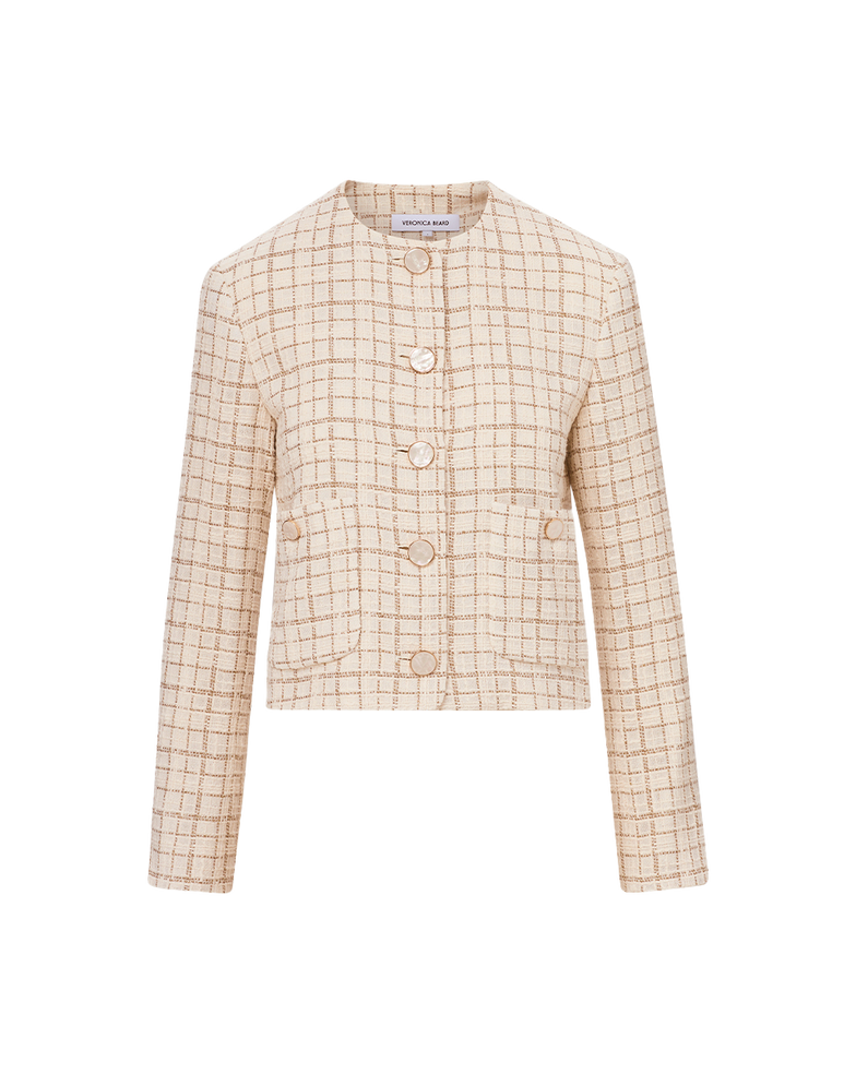 ANDREA METALLIC TWEED JACKET