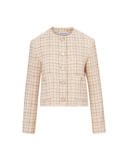 ANDREA METALLIC TWEED JACKET