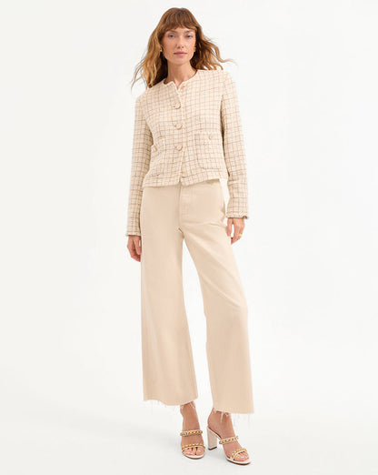 ANDREA METALLIC TWEED JACKET