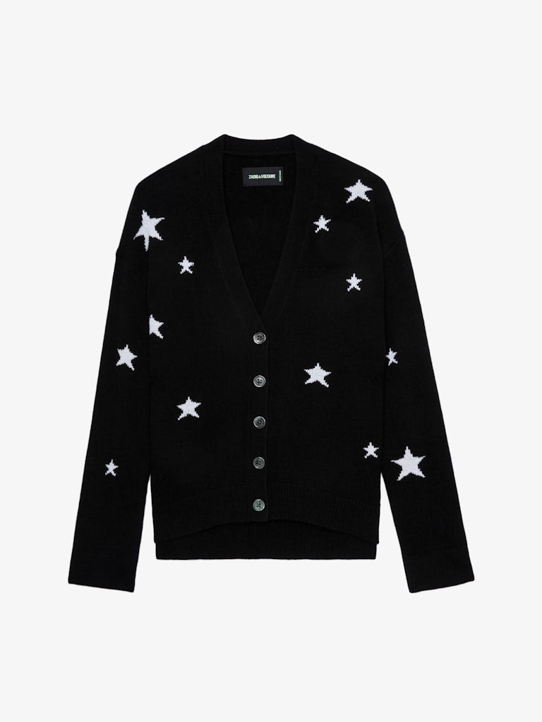 NOIR MIRKA WS STRASS LONG LINE CARDIGAN