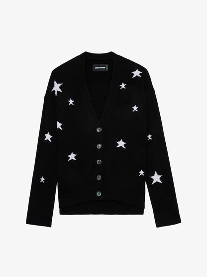 NOIR MIRKA WS STRASS LONG LINE CARDIGAN