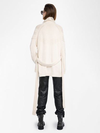 ALPA LC CABLE TIED CARDIGAN JACKET