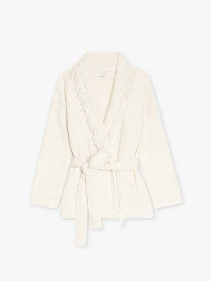 ALPA LC CABLE TIED CARDIGAN JACKET