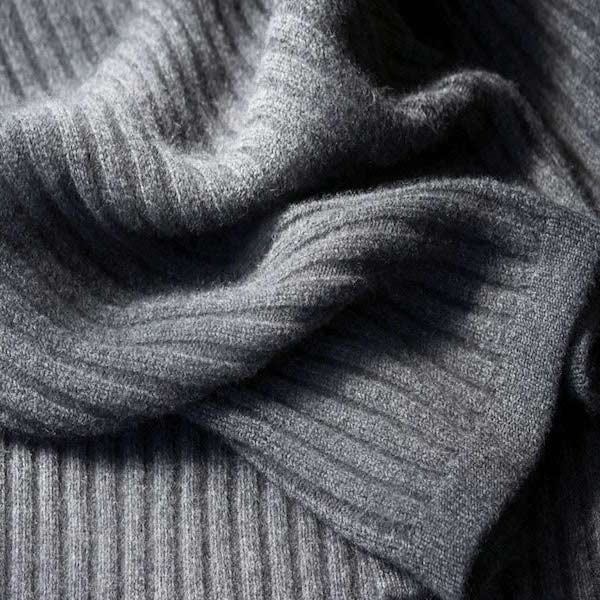 Angora & Wool Throw - Wide Rib