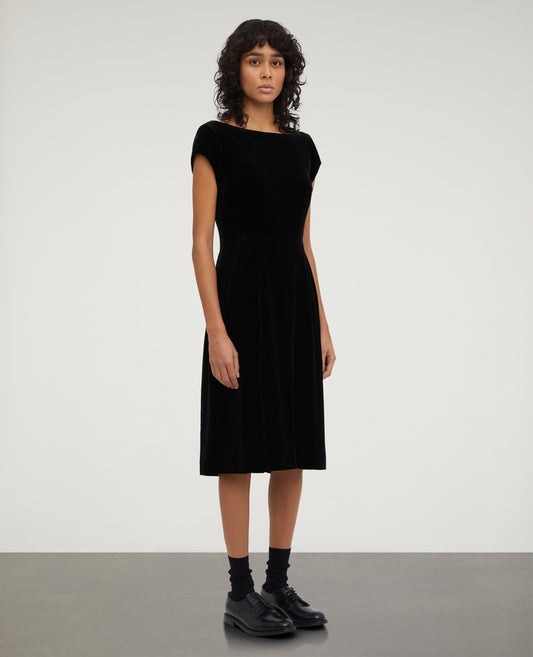 Smooth silk velvet dress - 2904-A950