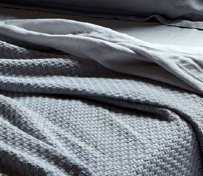 Pure Cotton Throw - Basketweave