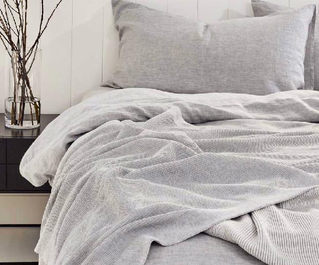 Pure Cotton Throw - Reversible Rib