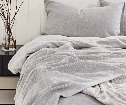 Pure Cotton Throw - Reversible Rib