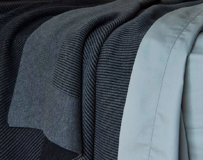 Pure Cotton Throw - Reversible Rib