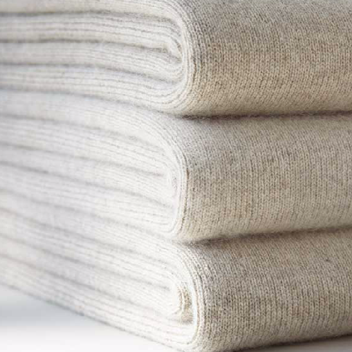 Angora & Wool King/Queen Blanket - Fine Rib