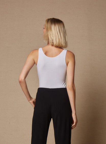 Superwash viscose & elastine tank